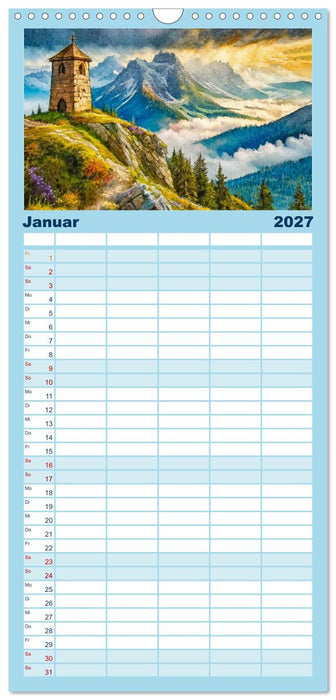 Plätze zum Träumen (CALVENDO Familienplaner 2027)