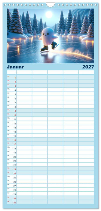 Spuk und Spiel: Ein Jahr mit kleinen Plagegeistern (CALVENDO Familienplaner 2027)