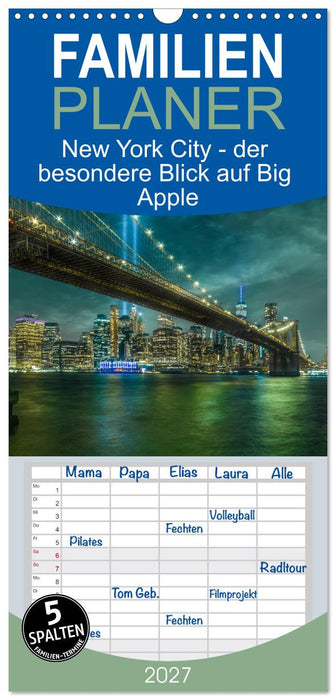 New York City - der besondere Blick auf Big Apple (CALVENDO Familienplaner 2027)