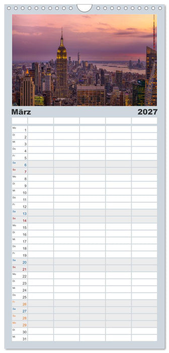 New York City - der besondere Blick auf Big Apple (CALVENDO Familienplaner 2027)