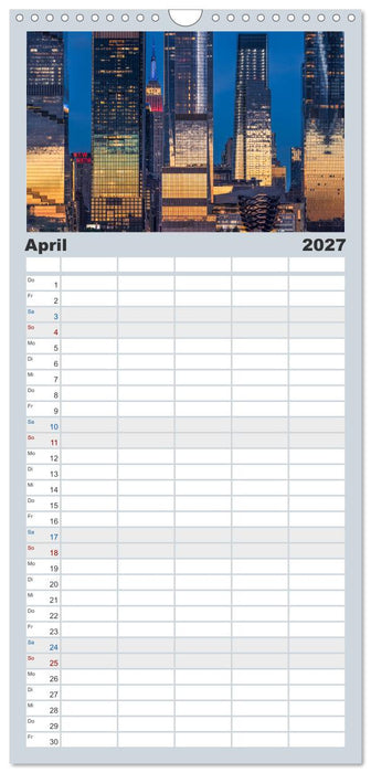 New York City - der besondere Blick auf Big Apple (CALVENDO Familienplaner 2027)