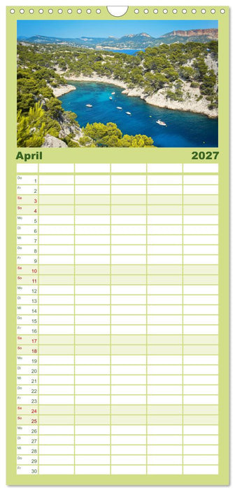 Lebendige Cote d'Azur: Die azurblaue Küste (CALVENDO Familienplaner 2027)