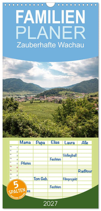 Zauberhafte Wachau (CALVENDO Familienplaner 2027)