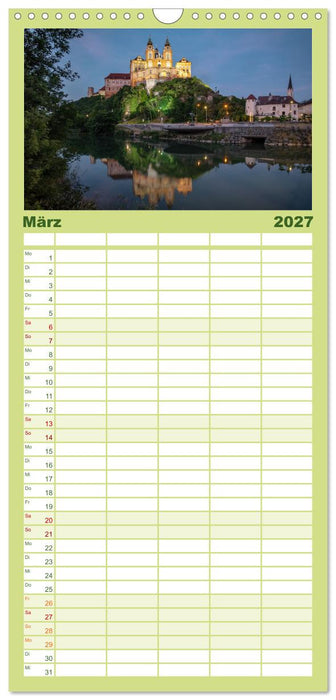 Zauberhafte Wachau (CALVENDO Familienplaner 2027)