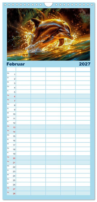 Delfinglück (CALVENDO Familienplaner 2027)