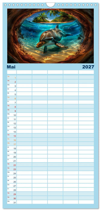 Delfinglück (CALVENDO Familienplaner 2027)
