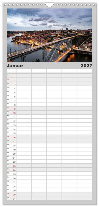 Ikonische Brücken zwischen Geschichte und Gegenwart (CALVENDO Familienplaner 2027)