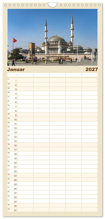 Istanbul - Faszination Moschee (CALVENDO Familienplaner 2027)
