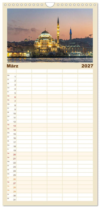 Istanbul - Faszination Moschee (CALVENDO Familienplaner 2027)