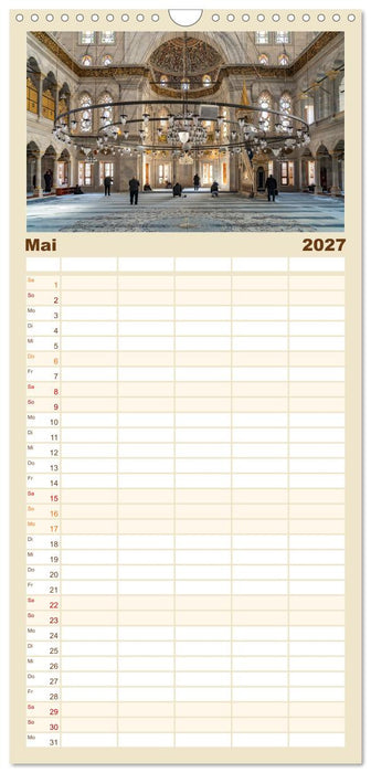 Istanbul - Faszination Moschee (CALVENDO Familienplaner 2027)
