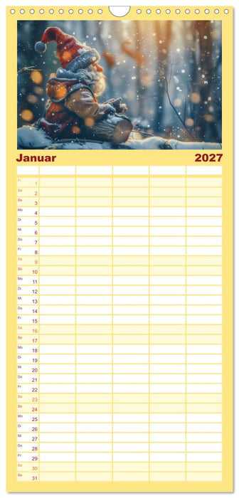 Auf den Spuren der Zwerge (CALVENDO Familienplaner 2027)