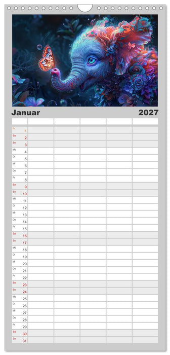 Elefantastisch (CALVENDO Familienplaner 2027)
