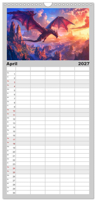 Das Jahr der Drachen (CALVENDO Familienplaner 2027)