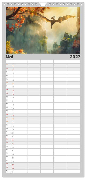 Das Jahr der Drachen (CALVENDO Familienplaner 2027)
