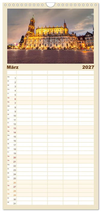 Dresden und Elbsandsteingebirge (CALVENDO Familienplaner 2027)
