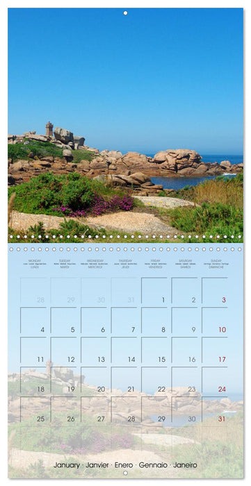 BRETAGNE - Évasion au cœur de la côte bretonne (CALVENDO Calendrier mensuel 2027)