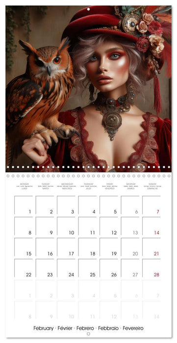 Sensual Women and Exotic Wildlife (CALVENDO Monthly Calendar 2027)