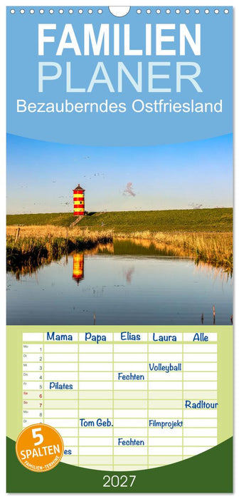 Bezauberndes Ostfriesland (CALVENDO Familienplaner 2027)
