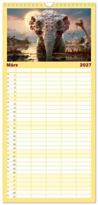 Galaktische Wesen (CALVENDO Familienplaner 2027)