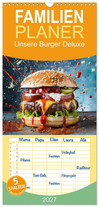Unsere Burger Deluxe (CALVENDO Familienplaner 2027)