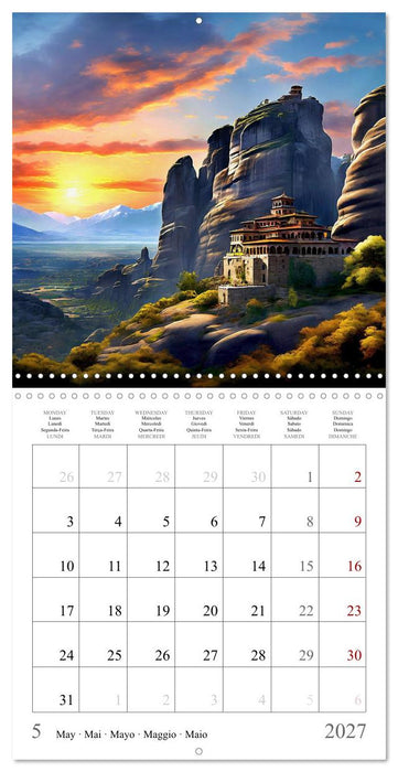 Landscapes - Oases of Peace and Relaxation (CALVENDO Monthly Calendar 2027)