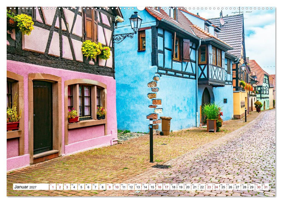 Im Elsass - Eine bunte Vielfalt zum verlieben (CALVENDO Premium Wandkalender 2027)