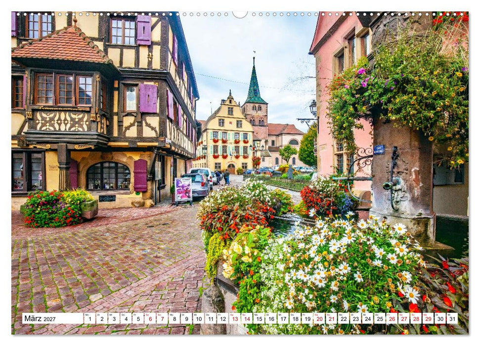 Im Elsass - Eine bunte Vielfalt zum verlieben (CALVENDO Premium Wandkalender 2027)