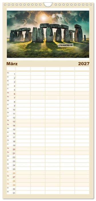 Sagenhafte Orte und Mythen (CALVENDO Familienplaner 2027)