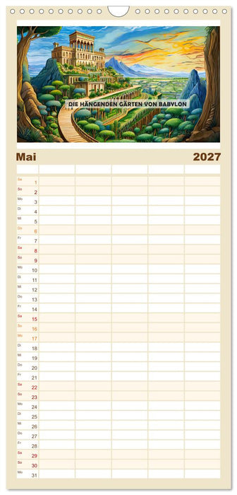 Sagenhafte Orte und Mythen (CALVENDO Familienplaner 2027)