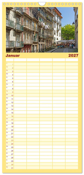 Portugal - Porto, Coimbra, Lissabon (CALVENDO Familienplaner 2027)