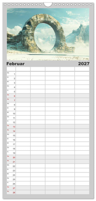 Mystische rätselhafte Orte (CALVENDO Familienplaner 2027)