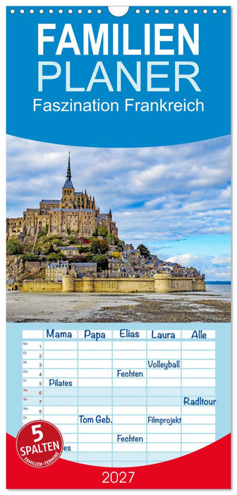 Faszination Frankreich (CALVENDO Familienplaner 2027)