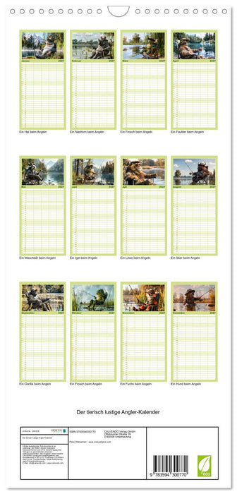 Der tierisch lustige Angler-Kalender (CALVENDO Familienplaner 2027)