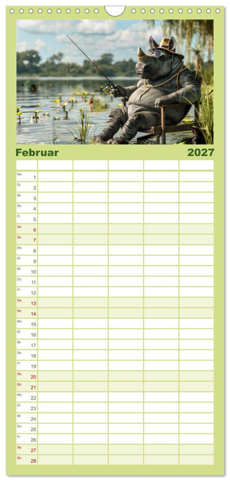Der tierisch lustige Angler-Kalender (CALVENDO Familienplaner 2027)