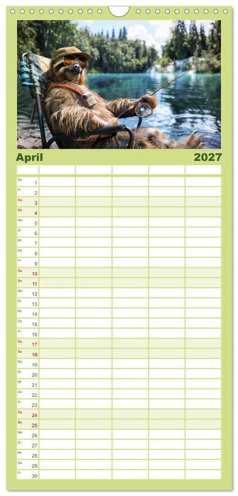 Der tierisch lustige Angler-Kalender (CALVENDO Familienplaner 2027)