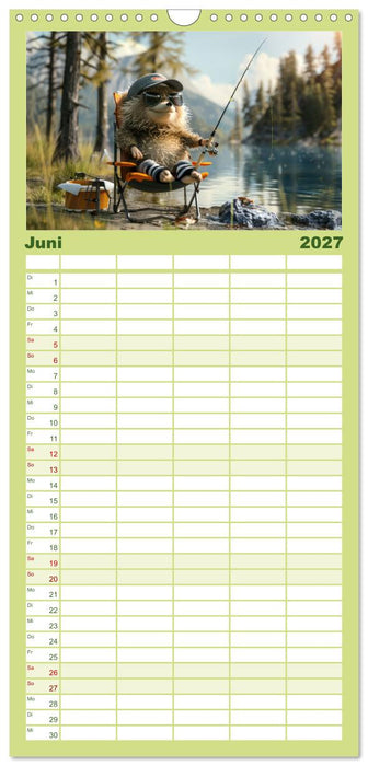 Der tierisch lustige Angler-Kalender (CALVENDO Familienplaner 2027)