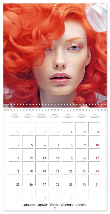 Fascination artful hair (CALVENDO Monthly Calendar 2027)