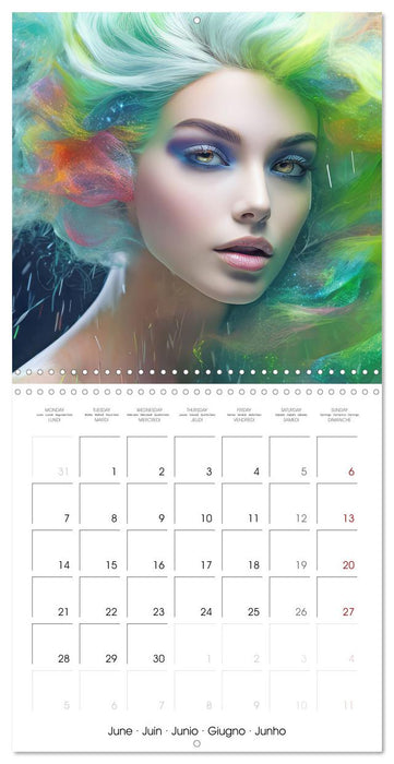 Fascination artful hair (CALVENDO Monthly Calendar 2027)