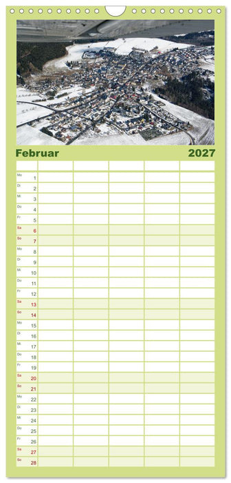 Oberfranken aus der Vogelperspektive (CALVENDO Familienplaner 2027)