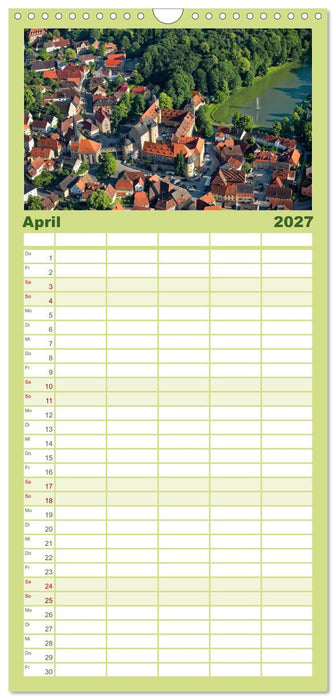 Oberfranken aus der Vogelperspektive (CALVENDO Familienplaner 2027)
