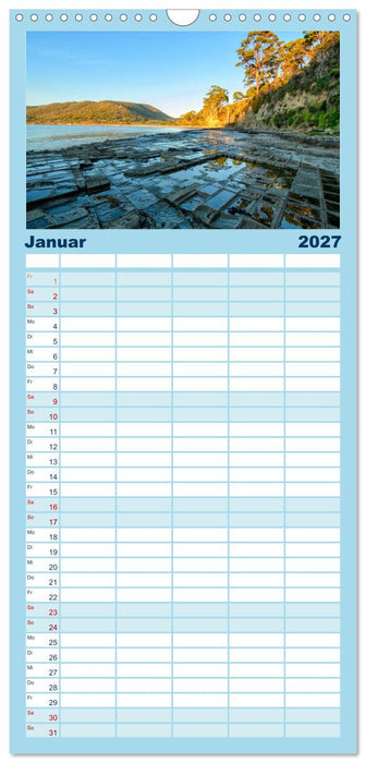 Kraftplatz Wilde Küsten (CALVENDO Familienplaner 2027)