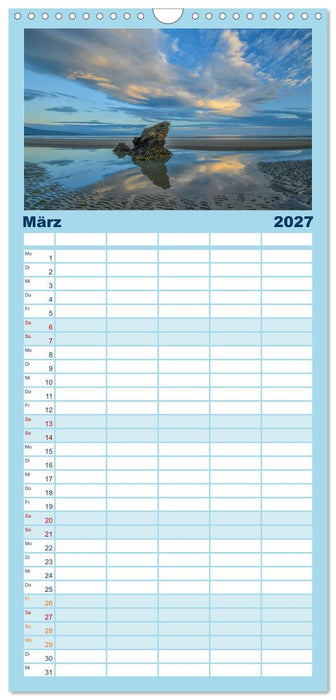 Kraftplatz Wilde Küsten (CALVENDO Familienplaner 2027)