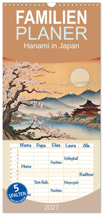 Hanami in Japan (CALVENDO Familienplaner 2027)