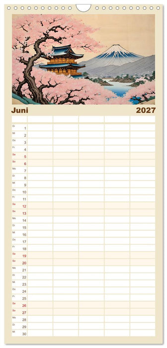 Hanami in Japan (CALVENDO Familienplaner 2027)