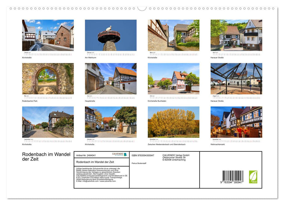 Rodenbach im Wandel der Zeit (CALVENDO Premium Wandkalender 2027)