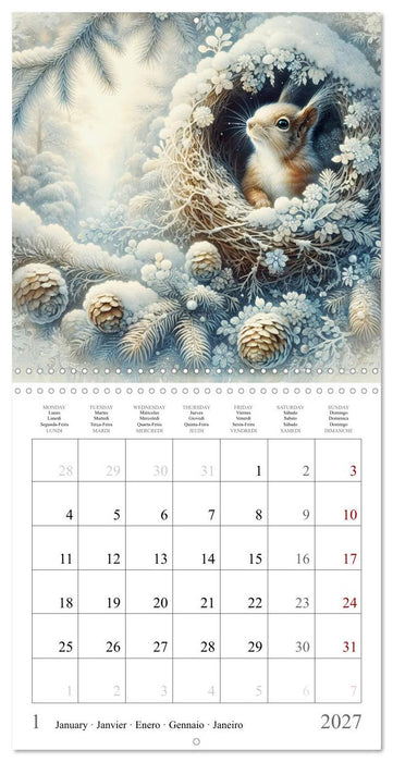 Magie de l'écureuil (CALVENDO Calendrier mensuel 2027)