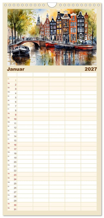Zauberhafte Niederlande (CALVENDO Familienplaner 2027)