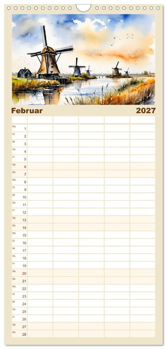 Zauberhafte Niederlande (CALVENDO Familienplaner 2027)