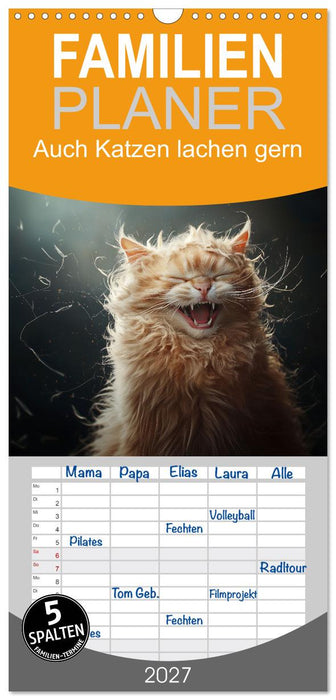 Auch Katzen lachen gern (CALVENDO Familienplaner 2027)