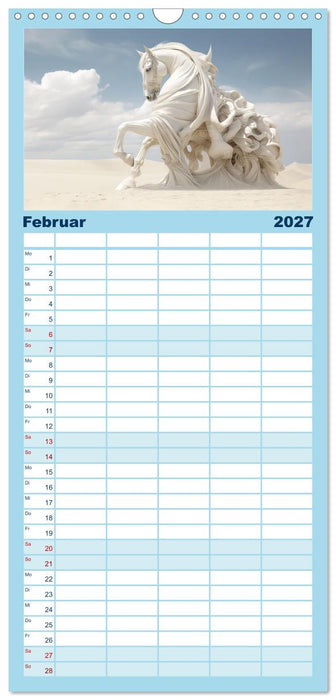 Surrealismus trifft Pferdefans (CALVENDO Familienplaner 2027)